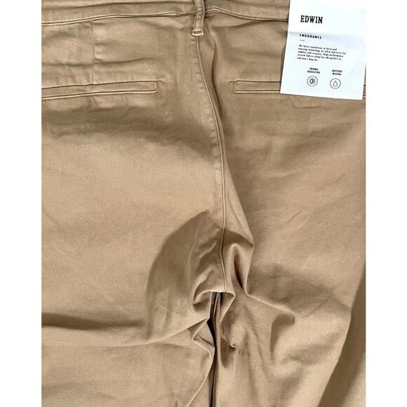 EDWIN OTIS STRAIGHT LEG ENDURANCE Chino Pants Men's Size 31 X 30 BEIGE A116 - Picture 5 of 6